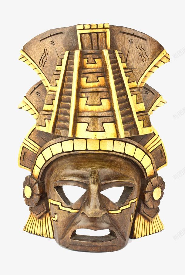 墨西哥面具png免抠素材_新图网 https://ixintu.com 墨西哥元素 墨西哥面具 木制面具 木面具