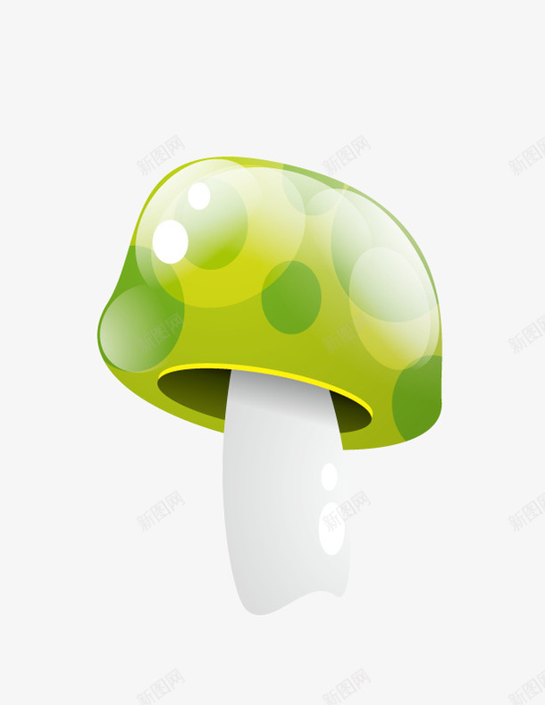 绿色蘑菇矢量图ai免抠素材_新图网 https://ixintu.com 绿色 蘑菇 透明 矢量图