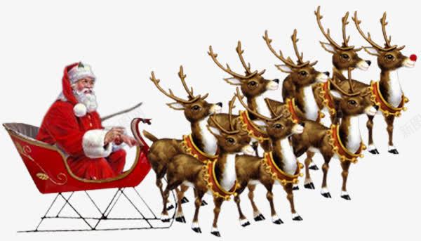 驾着雪橇的圣诞老人png免抠素材_新图网 https://ixintu.com 圣诞 圣诞老人 节日 雪橇
