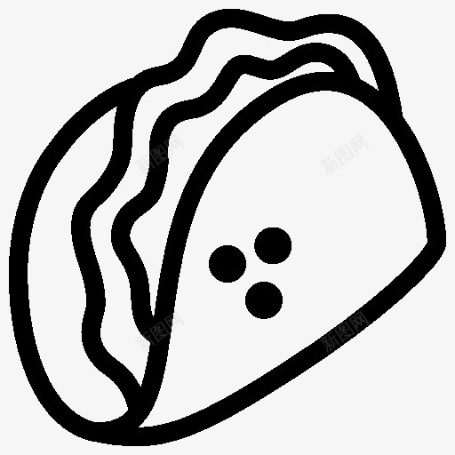 食物Taco图标png_新图网 https://ixintu.com food taco 墨西哥煎玉米卷 食物