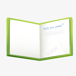 绿色创意笔记本素材