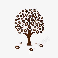 咖啡豆png免抠素材_新图网 https://ixintu.com 创意 咖啡树 深褐色