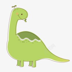 绿色的恐龙素材