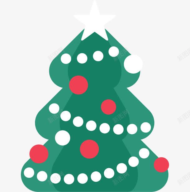卡通圣诞树png免抠素材_新图网 https://ixintu.com 卡通圣诞树 可爱圣诞树 可爱圣诞节插画 圣诞节装饰 小球装饰 红色小球