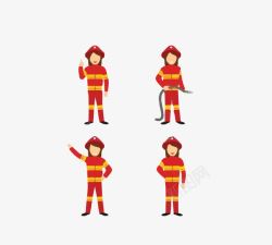 消防服装消防人员图案图标高清图片