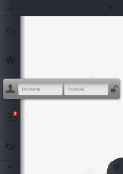 登入框网页矢量图高清图片