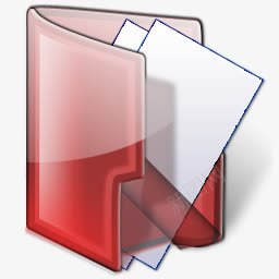红色透明文件夹卡通图标png_新图网 https://ixintu.com 卡通 图标 文件夹 红色 透明