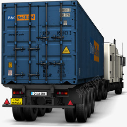 蓝色的卡车Containericon图标png_新图网 https://ixintu.com Blue Truck 卡车 蓝色的