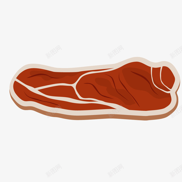 猪肉片食物肉类矢量图ai免抠素材_新图网 https://ixintu.com PNG矢量 猪肉片 肉类 食物 矢量图