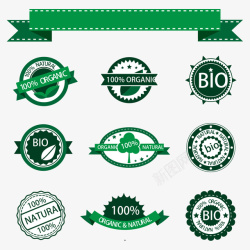绿色食品标签素材