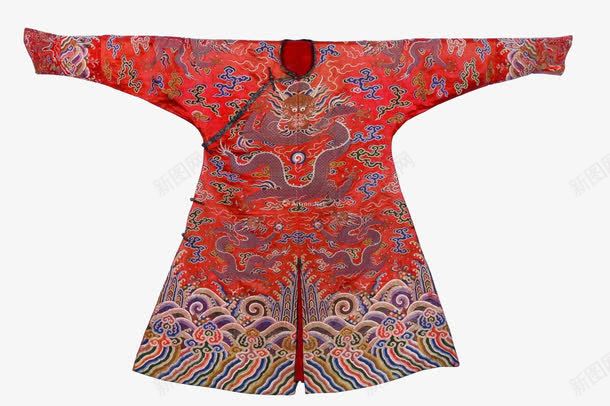 红色龙袍png免抠素材_新图网 https://ixintu.com 中国风 古装 古装花纹 清朝 龙袍