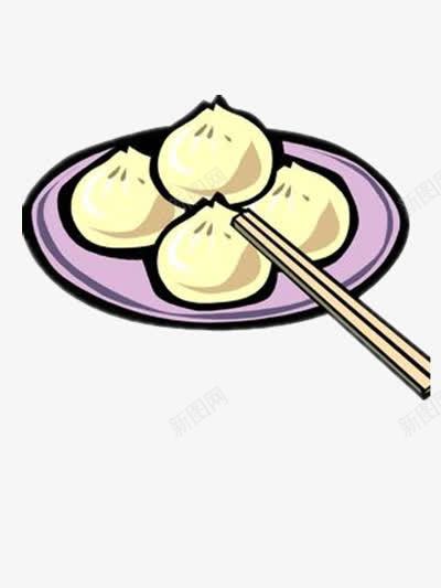 卡通包子png免抠素材_新图网 https://ixintu.com 包子铺广告 早餐 美食 肉包子 菜包子 面粉