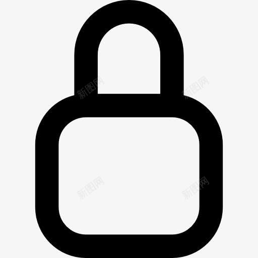 挂锁图标png_新图网 https://ixintu.com 安全 安全挂锁 工具和用具 接口 锁定