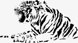 虎头手绘手绘老虎矢量图高清图片