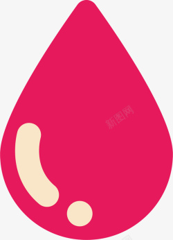 红色的血滴生物医药矢量图素材