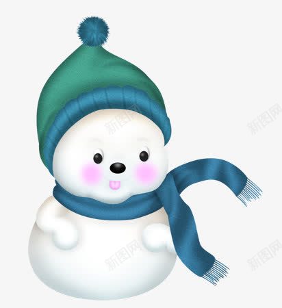 卡通戴围巾的雪人png免抠素材_新图网 https://ixintu.com 卡通雪人 可爱的雪人 戴围巾的雪人 手绘雪人