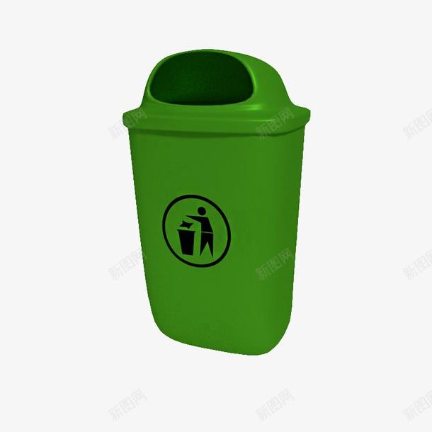 绿色垃圾篓png免抠素材_新图网 https://ixintu.com 垃圾 垃圾篓 绿色 绿色圆形垃圾篓 绿色垃圾篓 黑色