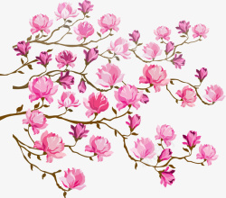 浪漫玫瑰花装饰图案矢量图素材