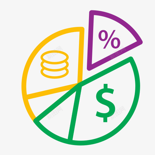 硬币图图图标钱业务png_新图网 https://ixintu.com Coins diagram graph icons money percent 图 图标 硬币 钱