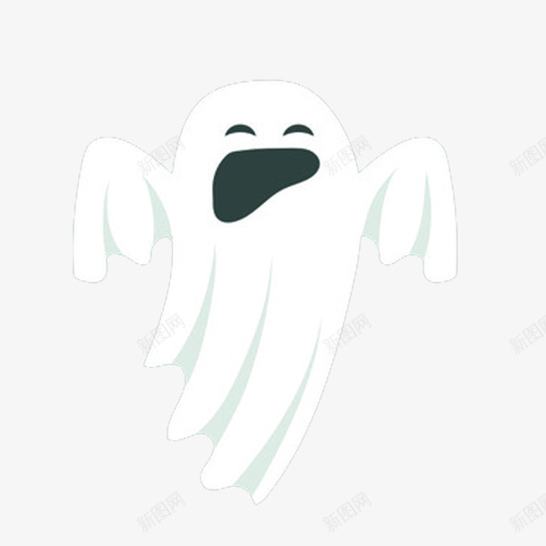可爱的小白psd免抠素材_新图网 https://ixintu.com 万圣节 可爱 小白 白色