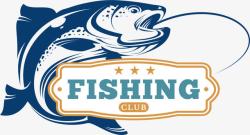 钓鱼标签钓鱼俱乐部高清图片
