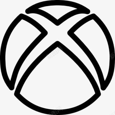 Xbox的社会轮廓标志图标图标