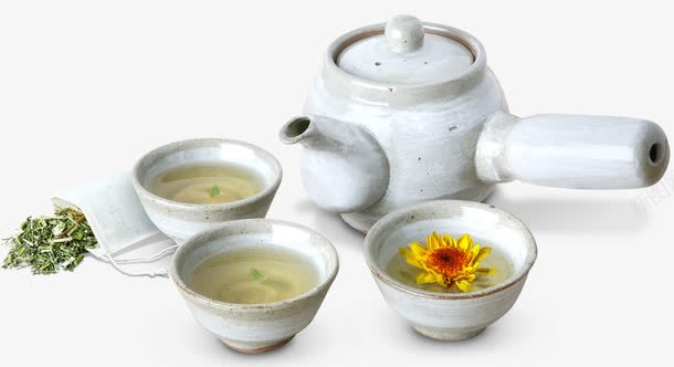 粗陶茶具png免抠素材_新图网 https://ixintu.com 粗陶 茶具 茶壶 茶杯 茶袋 陶艺