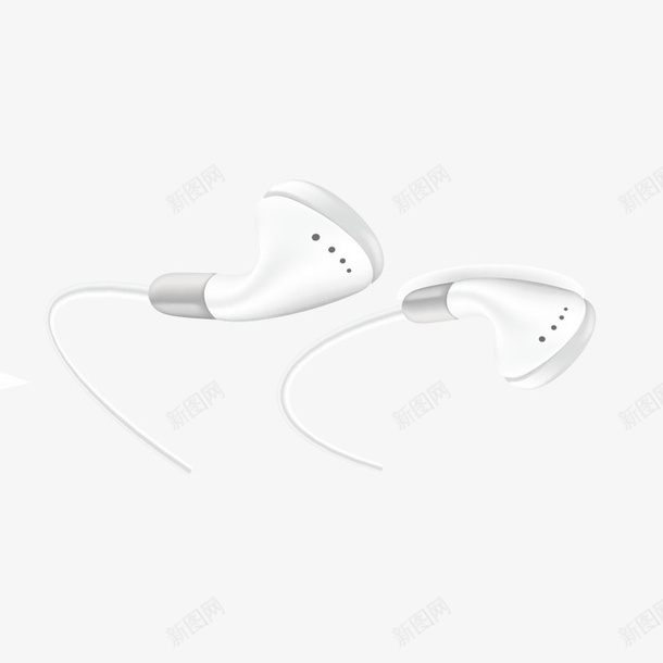 白色的耳机png免抠素材_新图网 https://ixintu.com png图形 png装饰 电子 白色 耳机 装饰
