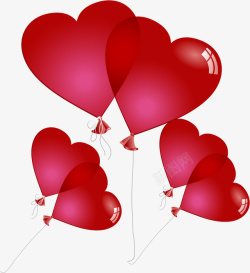 情人节气球矢量图素材