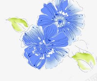 蓝色花卉婚纱摄影海报png免抠素材_新图网 https://ixintu.com 婚纱 摄影 海报 花卉 蓝色