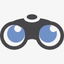 binoculars双筒望远镜GooglePlusicons图标高清图片