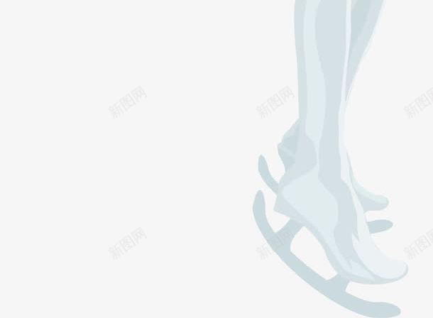 手绘滑冰女子png免抠素材_新图网 https://ixintu.com 女人 手绘 运动 长发