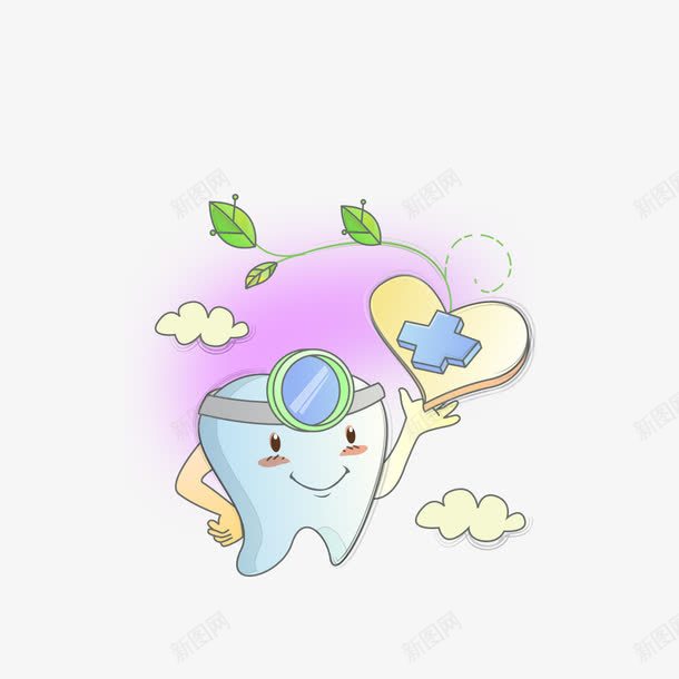 卡通插画png免抠素材_新图网 https://ixintu.com 卡通云 卡通医疗用品 卡通插画 卡通插画元素 卡通牙齿