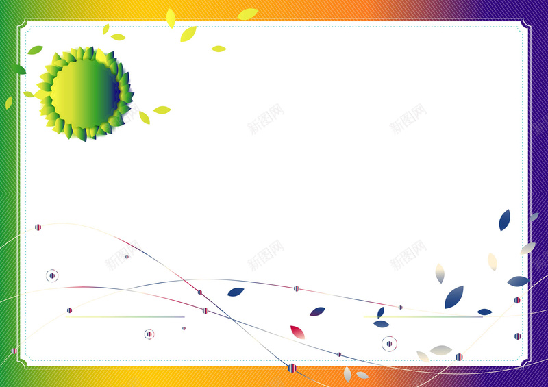 渐变绿色树叶边框证书矢量背景ai_新图网 https://ixintu.com 外国证书 授权证书 树叶背景 渐变 矢量素材 背景 背景边框 荣誉证书 证书边框 边框相框 矢量图
