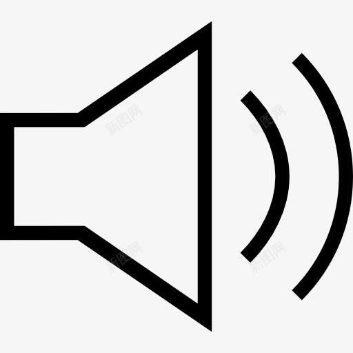 扬声器图标png_新图网 https://ixintu.com 声波 声音 技术 音乐播放器 音量 音频