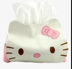 KT猫矢量图哈喽kt纸巾盒高清图片