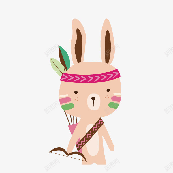 卡通手绘森系动物png免抠素材_新图网 https://ixintu.com 创意 动漫动画 卡通 可爱的小兔子 手绘 森系动物 森系女