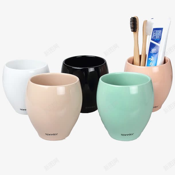 创意刷牙杯png免抠素材_新图网 https://ixintu.com 产品实物 创意 水杯 牙缸 陶瓷