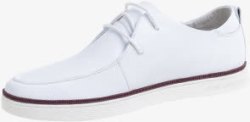 白色简约系带男鞋活动促销素材