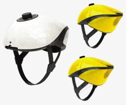 带风镜骑行装备简约式头盔高清图片
