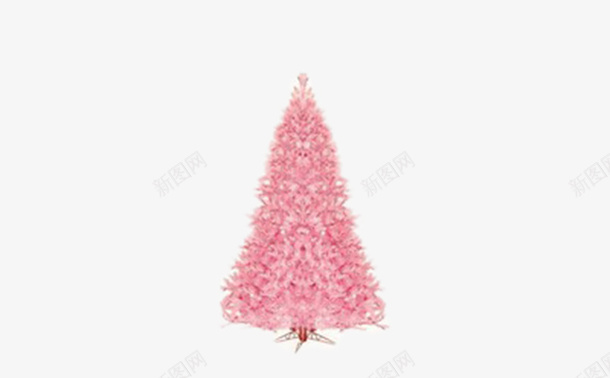 粉红色的树psd免抠素材_新图网 https://ixintu.com 圣诞 树 简约 粉红