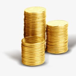 金币堆金融素材库金币堆金融简约黄色高清图片
