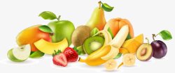 心形玉米碴子蔬菜水果集合高清图片