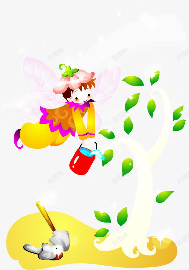 种树的小孩png免抠素材_新图网 https://ixintu.com 儿童 卡通 爱劳动 种树