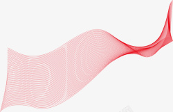 红色科技线条图案矢量图素材