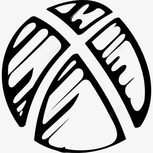 Xbox图标png_新图网 https://ixintu.com Xbox 勾勒 勾勒标志 勾勒的标志符号 描绘社会 标志 草图 轮廓