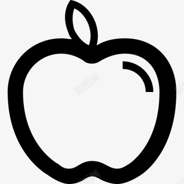 苹果食品新鲜的水果食品与饮料图标图标