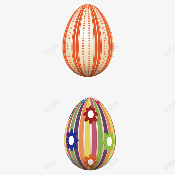 装饰彩蛋矢量图ai免抠素材_新图网 https://ixintu.com 手绘 条纹 模型 纹理 绘画 矢量图