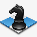 国际象棋黑蓝素材
