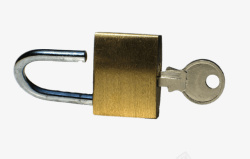 锁免扣实物图金色的锁高清图片